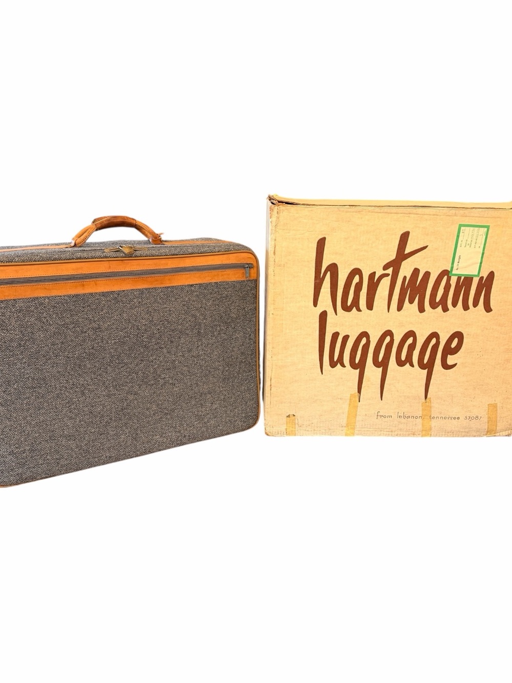 Hartmann Luggage Luxury Vintage Antique Tweed Collection 26"x8"x20" Suitcase